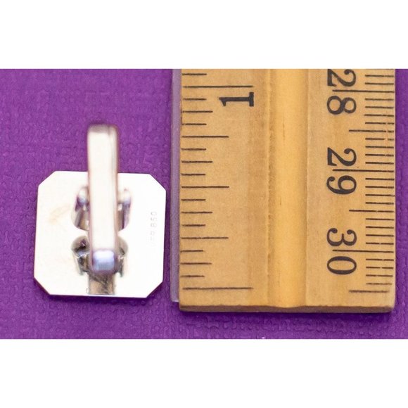 Vintage 850 Silver Heart Cuff Links - Q28 - Picture 3 of 3